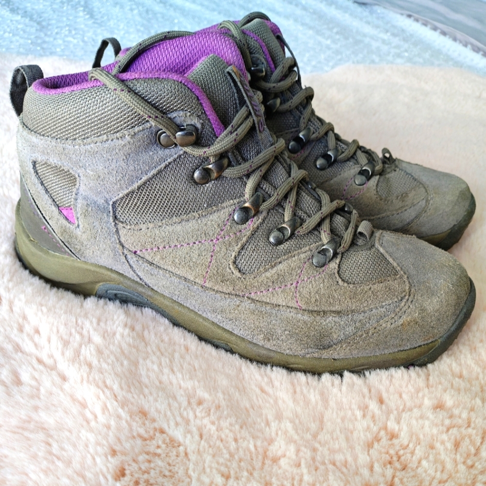 Hi-Tec Hiking Boots Gray and Purple